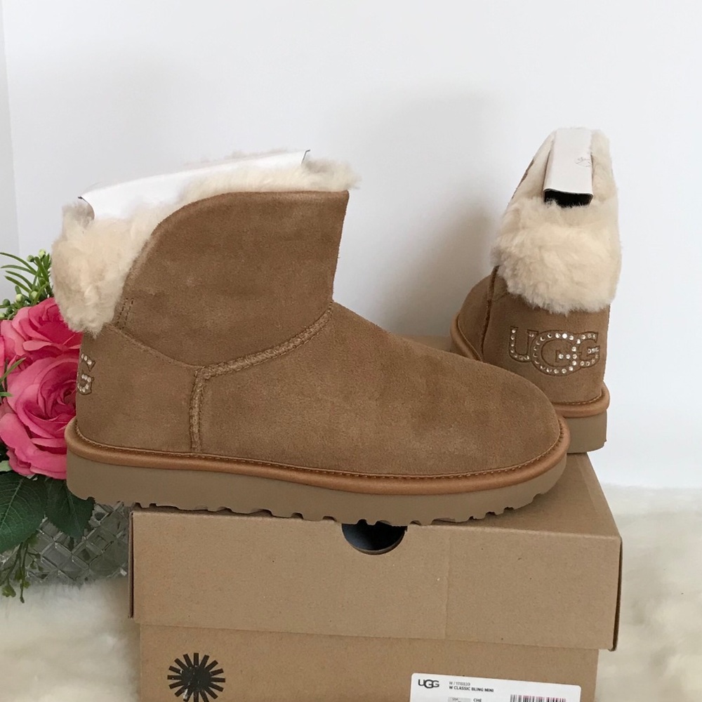 UGG Classic Bling Mini Boots - Picture 2 of 8